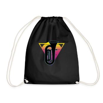 Joueur de tuba Tuba Instrument de musique - Sac de sport léger - noir - Devant