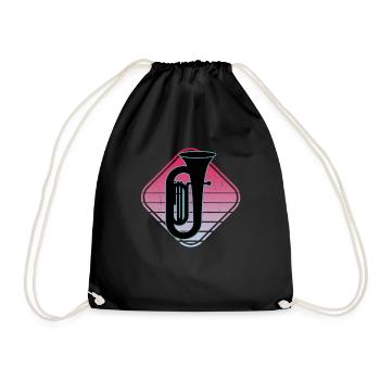 Joueur de tuba Tuba Instrument de musique - Sac de sport léger - noir - Devant