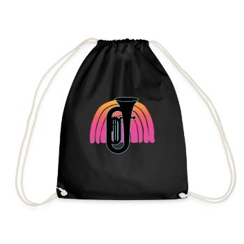 Joueur de tuba Tuba Instrument de musique - Sac de sport léger - noir - Devant
