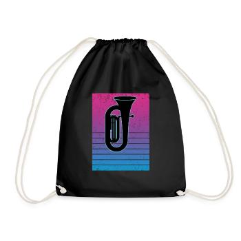 Joueur de tuba Tuba Instrument de musique - Sac de sport léger - noir - Devant