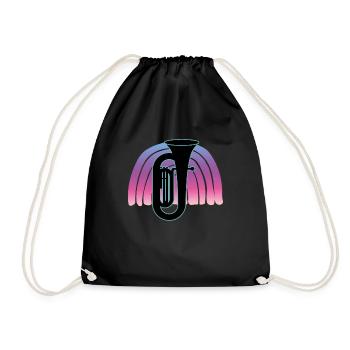Joueur de tuba Tuba Instrument de musique - Sac de sport léger - noir - Devant