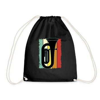 Joueur de tuba Tuba Instrument de musique - Sac de sport léger - noir - Devant
