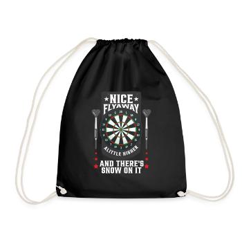 Joueur de fléchettes Bullseye Drôles de fléchettes - Sac de sport léger - noir - Devant