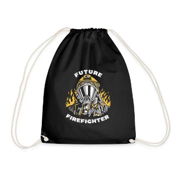 Future Firefighter - Drawstring Bag - black - Front
