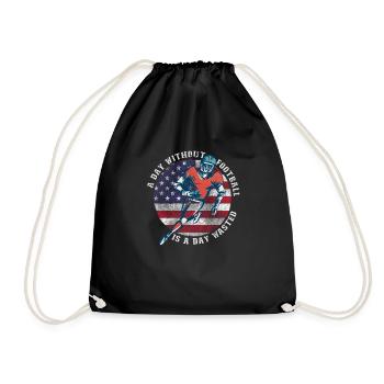 Drôle de dicton de football américain - Sac de sport léger - noir - Devant