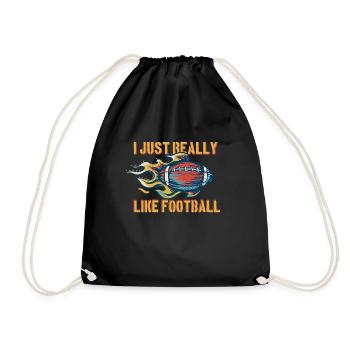 J’aime vraiment le football américain - Sac de sport léger - noir - Devant
