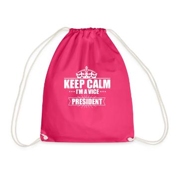 Hilarious Flaunting Designations Retro Mockery - Drawstring Bag - fuchsia - Front