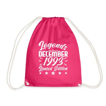 anniversary gift,Legends are born in DECEMBER 1993 - Sac de sport léger - fuchsia - Devant
