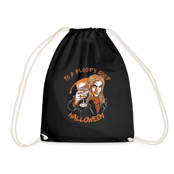 Halloween Vampire Pun Saying Halloween - Drawstring Bag - black - Front