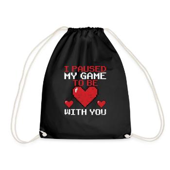 J’ai interrompu mon jeu pour vous rencontrer - Sac de sport léger - noir - Devant