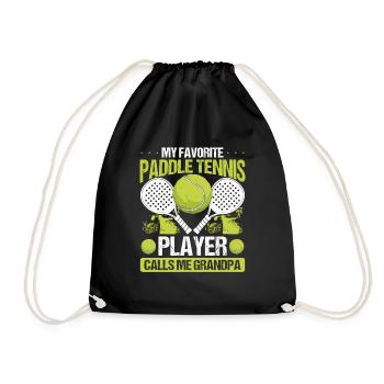 Joueur de paddle-tennis Mon préféré m’appelle grand-père - Sac de sport léger - noir - Devant