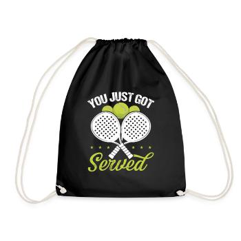 Joueur de paddle-tennis Vous venez d’être servi Saison - Sac de sport léger - noir - Devant