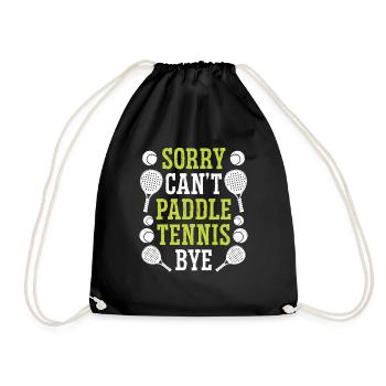 Joueur de paddle tennis drôle désolé Cant Paddle ByePa - Sac de sport léger - noir - Devant