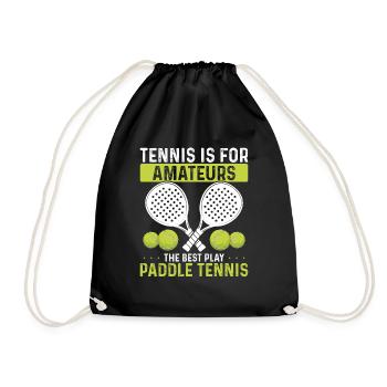 Joueur de paddle tennis drôle de tennis est pour l’humour - Sac de sport léger - noir - Devant