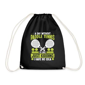 Joueur de paddle-tennis Je plaisante, je n’en ai aucune idée - Sac de sport léger - noir - Devant