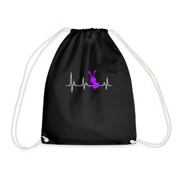 Musicien Musicien Mon cœur bat pour le violon - Sac de sport léger - noir - Devant