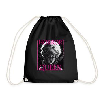 Maléfique Vieille Femme Horreur Gothique Horreur Sorcière Abstrait - Sac de sport léger - noir - Devant