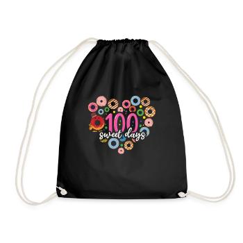 100e jour Sweet Day Joyeux 100 jours d’école - Sac de sport léger - noir - Devant