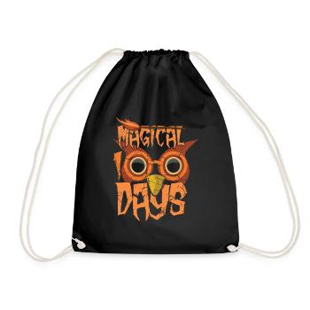 Magical 100th Day Magic Happy 100 Days Of School - Drawstring Bag - black - Front