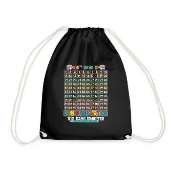 Smart 100e jour de maternelle 100 jours d’école - Sac de sport léger - noir - Devant