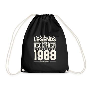 Legends Are Born In December 1988.Gift anniversary - Sac de sport léger - noir - Devant