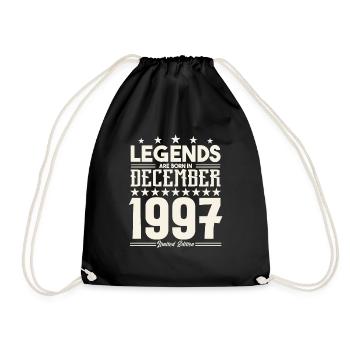 Legends Are Born In December 1997.Gift anniversary - Sac de sport léger - noir - Devant