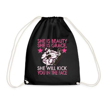 Karaté Taekwondo Arts Martiaux Karaté Mma Kick Box - Sac de sport léger - noir - Devant