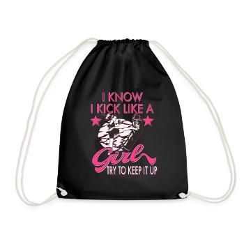 Karaté Taekwondo Arts Martiaux Karaté Mma Kick Box - Sac de sport léger - noir - Devant