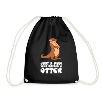 Niedliche Otter-Wortspiele Und Otter-Witze - Turnbeutel - Schwarz - Vorne
