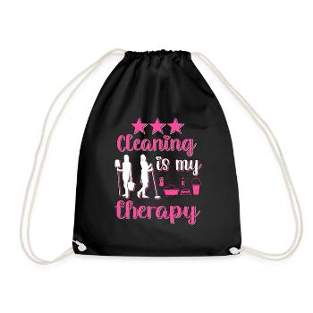 Housekeeper Maid Cleaner - Drawstring Bag - black - Front