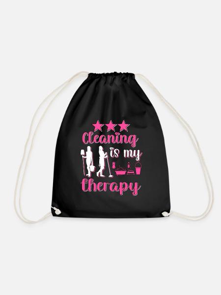 Housekeeper Maid Cleaner - Drawstring Bag - black