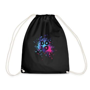 Dojo Martial Arts Color Splash - Drawstring Bag - black - Front