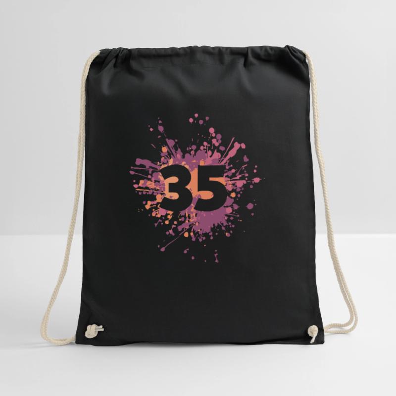 Numéro 35e éclaboussure de couleur Sac de sport léger
