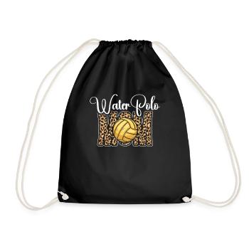 Water Polo Mom Leopard Cheetah - Drawstring Bag - black - Front