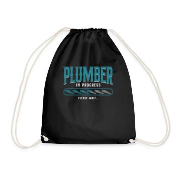 Plombier Plombier Plombier Vintage Plombier - Sac de sport léger - noir - Devant