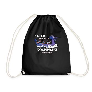 Bateau dragon pédalo japonais aviron - Sac de sport léger - noir - Devant