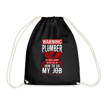 Plombier Plombier Plombier Vintage Plombier - Sac de sport léger - noir - Devant