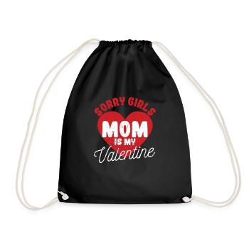 Désolé fille maman est ma Saint-Valentin - Sac de sport léger - noir - Devant