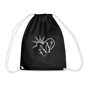 J’adore New York USA Gift Heart - Sac de sport léger - noir - Devant