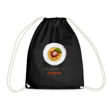 Spaghetti Pâtes bolognaises Pâtes Chef Gourmet - Sac de sport léger - noir - Devant