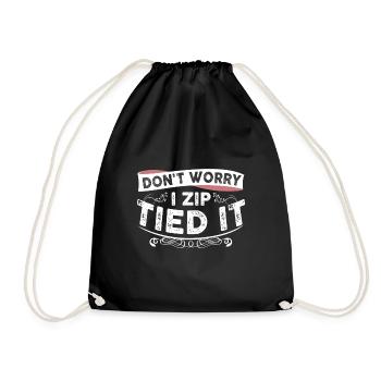 Don't worry about using IT Garage - Drawstring Bag - black - Front