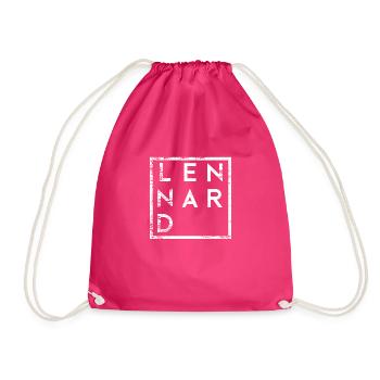 Lennard Minimalismus - Turnbeutel - Fuchsia - Vorne