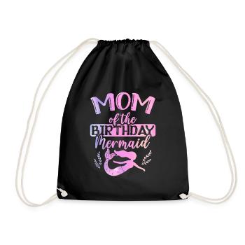 Maman De L’Anniversaire Sirène Mythique Créature Fin - Sac de sport léger - noir - Devant