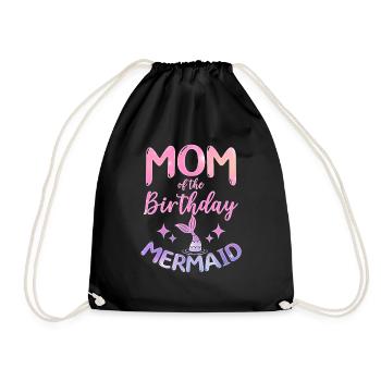 Maman De L’Anniversaire Sirène Mythique Créature Fin - Sac de sport léger - noir - Devant
