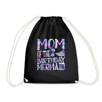 Maman De L’Anniversaire Sirène Mythique Créature Fin - Sac de sport léger - noir - Devant
