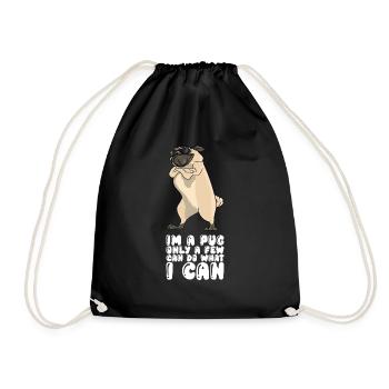 À un carlin, seuls quelques-uns peuvent faire ce que je peux - Sac de sport léger - noir - Devant