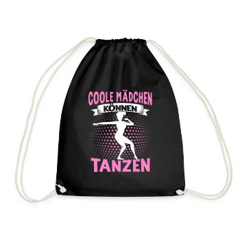 Echte Frauen Können Tanzen. Dance Tanz Sprüche - Turnbeutel - Schwarz - Vorne