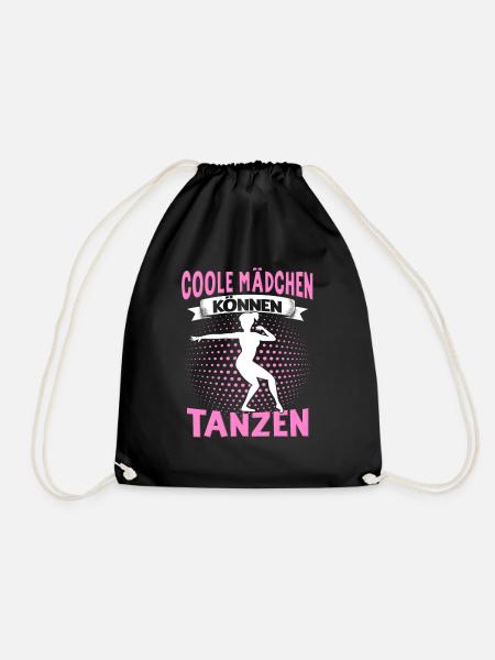 Echte Frauen Können Tanzen. Dance Tanz Sprüche - Turnbeutel - Schwarz