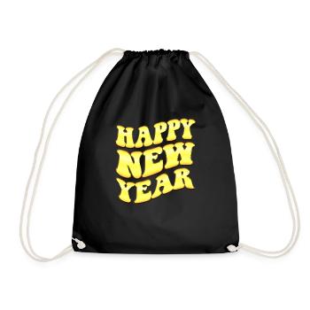 New Year Countdown 2023 - Happy New Year - Drawstring Bag - black - Front