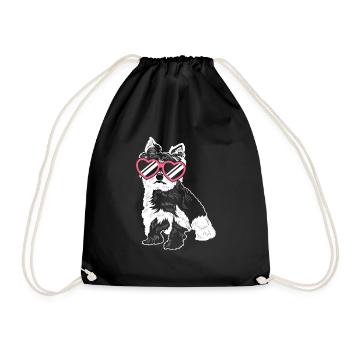 Yorkshire Terrier Yorkie Dog Cadeau - Sac de sport léger - noir - Devant